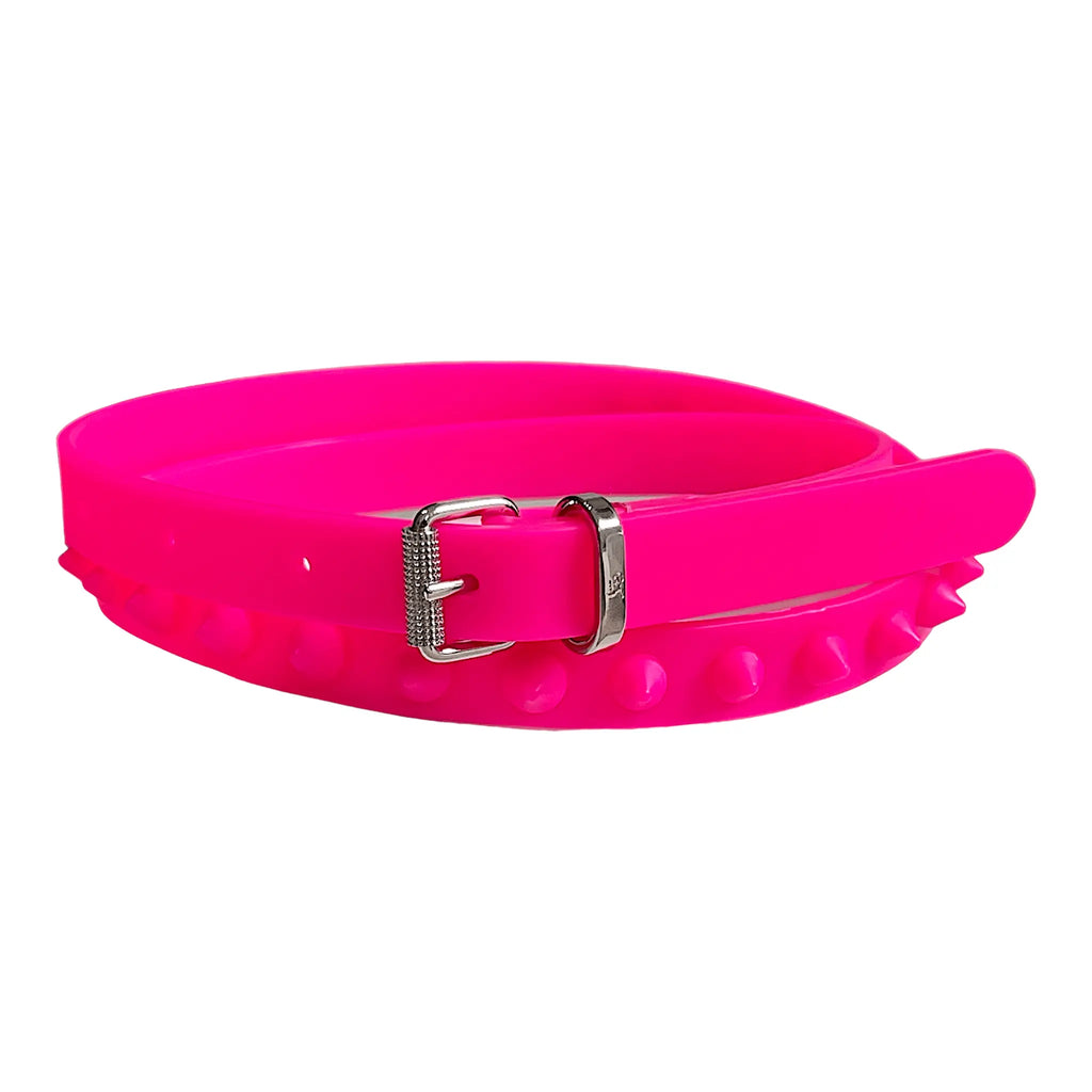 ベルト Christian Louboutin Belts Fuchsia Logo leather belt in pink - Christian Louboutin | Mytheresa