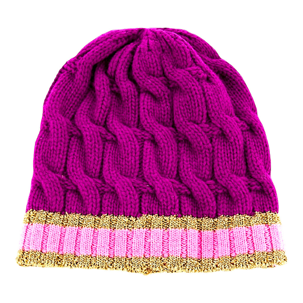 Gucci cable knit beanie | Designer Clothing Shop display picture 1