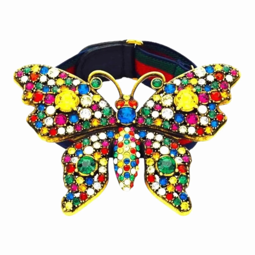 Gucci Crystal Butterfly Bracelet | Designer Clothing Shop