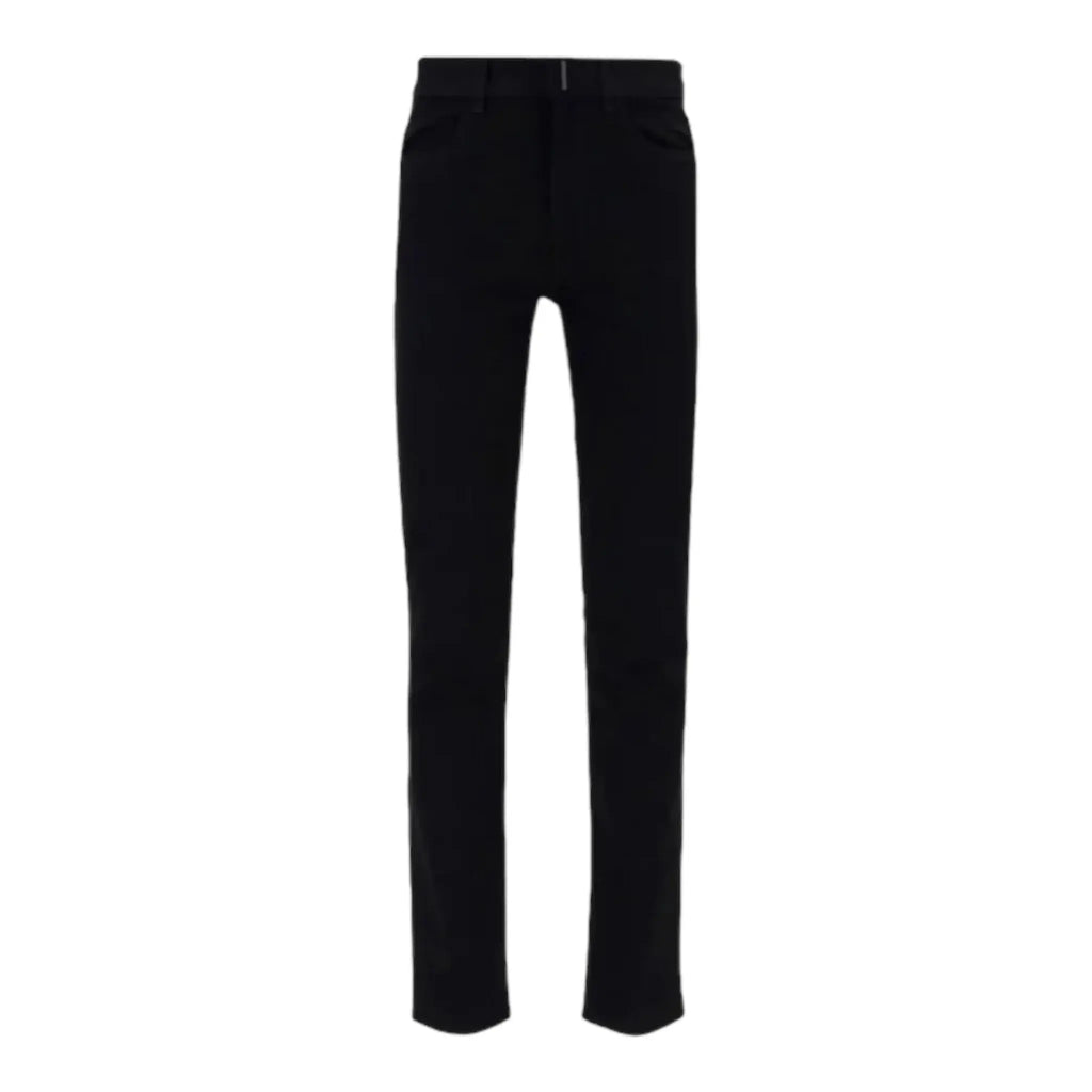 Saint Laurent Black Coated Skinny Jeans | Designer Clothing Shop