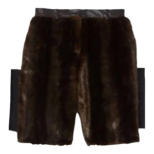 Burberry Paneled Faux Fur Shorts  Designer Clothing Shop