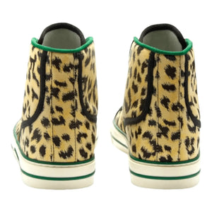 Gucci 1977 Leopard Print High Top Sneakers - Designer Clothing Shop