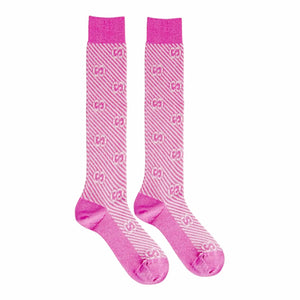 Gucci Bardiall Socks Pink - Designer Clothing Shop