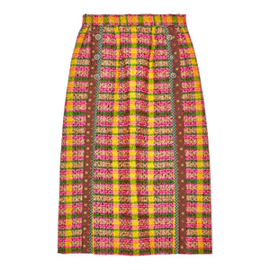 Gucci Check Print Tweed Skirt GUCCI