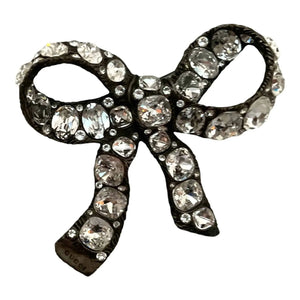 Gucci Crystal Ribbon Brooch - Designer Clothing Shop