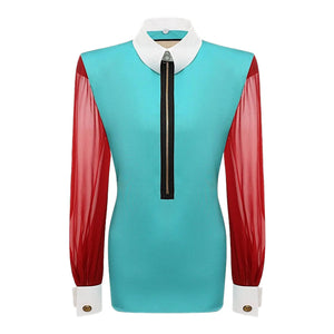 Gucci Detachable Collar Silk Faille Shirt - Designer Clothing Shop