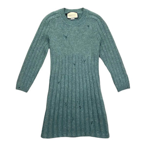 Gucci Distressed Wool Dress - Designer Clothing Shop