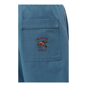 Gucci Embroidered Cotton-Canvas Shorts GUCCI