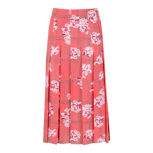 Gucci Floral Silk Pleated Mid Skirt - Designer Clothing Shop