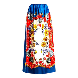 Gucci Floral Print Silk Skirt - Designer Clothing Shop