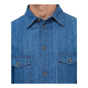 Gucci G Interlocking Button Denim Shirt GUCCI