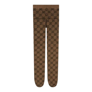 Gucci GG Signature Print Tights - Designer Clothing Shop