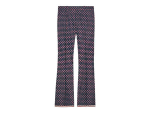 Gucci Geometric G Print Bootcut Trousers - Designer Clothing Shop