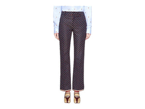 Gucci Geometric G Print Bootcut Trousers - Designer Clothing Shop