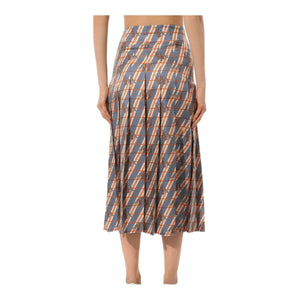 Gucci Giraffe Print Silk Skirt GUCCI