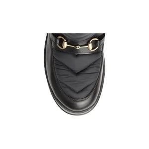 Gucci Horsebit Chevron-Quilted Boots - Designer Clothing Shop