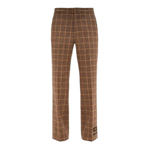 Gucci Houndstooth Brown Pants - Designer Clothing Shop