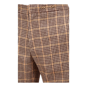 Gucci Houndstooth Brown Pants - Designer Clothing Shop