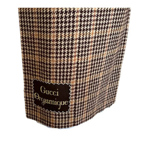 Gucci Houndstooth Brown Pants - Designer Clothing Shop