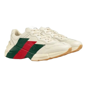 Gucci Rhyton Web Print Sneakers - Designer Clothing Shop