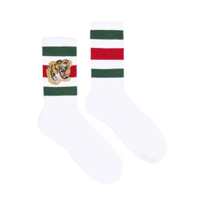 Gucci Tiger Cotton Socks - Designer Clothing Shop