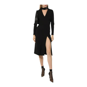 Gucci V-neck Dress with Detachable Collar - Designer Clothing Shop