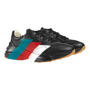 Gucci Rhyton Web Print Sneakers - Designer Clothing Shop