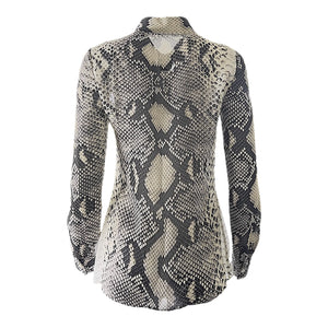 Prada Piton Print Silk Top - Designer Clothing Shop