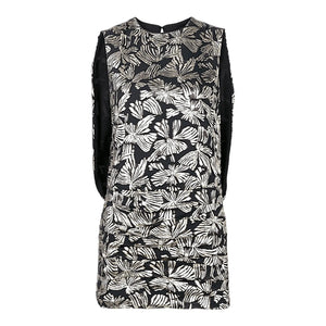 Saint Laurent Floral Lamé Mini Dress Saint Laurent