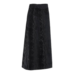 Saint Laurent Snake Skin Effect Skirt Saint Laurent