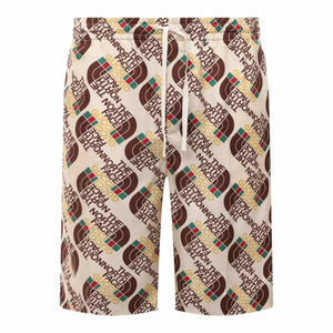 The North Face logo × GUCCI Web Print Shorts GUCCI