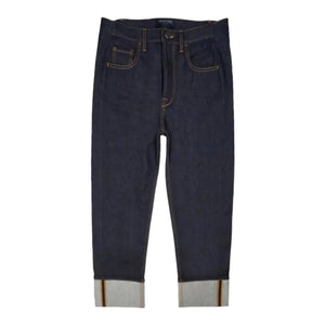 Valentino Dark Blue Turn-Up Jeans VALENTINO