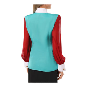 GUCCI Detachable Collar Silk Faille Shirt - Designer Clothing Shop