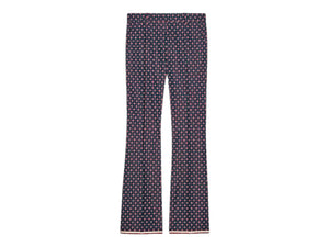 GUCCI Geometric G Print Bootcut Trousers - Designer Clothing Shop