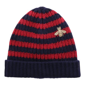 GUCCI embroidered striped hat - Designer Clothing Shop