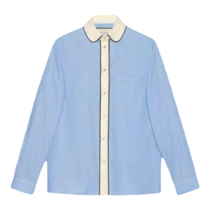 GUCCI Round-Collar Oxford Shirt