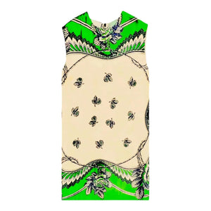 GUCCI Silk Print Tunic Dress