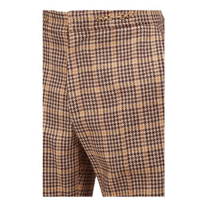 GUCCI Houndstooth Brown Pants - Designer Clothing Shop