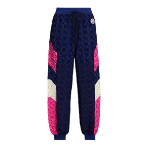 GUCCI Color-Block Lace Track Pants - Designer Clothing Shop