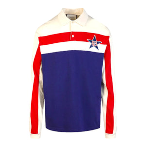 GUCCI striped logo rugby shirt - Designer Clothing Shop